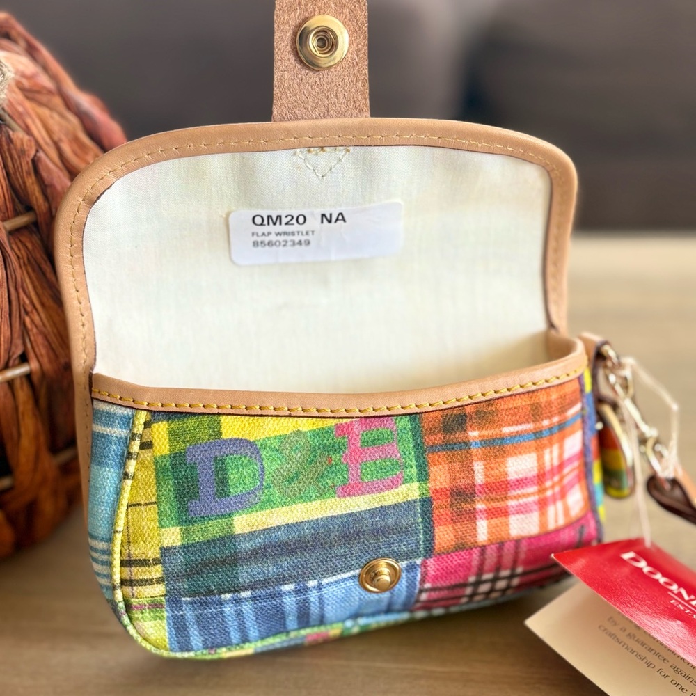 Dooney & Bourke Plaid Picnic Ants Wristlet - Picture 10 of 14